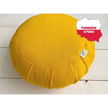 Polštář ZAFU polštář na MEDITACI s atestem PZH - žlutý