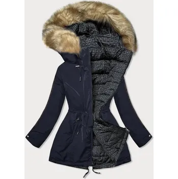 Dámská cargo bunda Dámská oboustranná bunda tmavě modro-grafitová, odstíny modré L (40) i392_17818-49