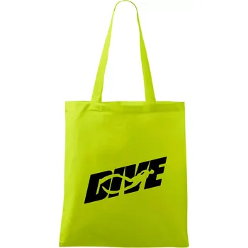 Freediving - Dive - Taška bavlněná - 42 x 38 cm ( Limetková )