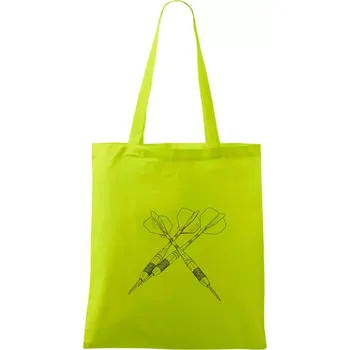 Šipky kresba - Taška bavlněná - 42 x 38 cm ( Limetková )