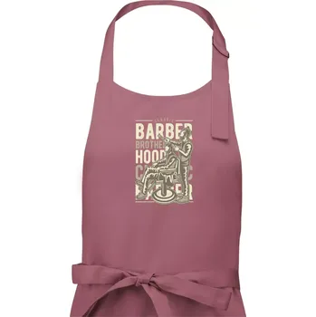Kuchyňská zástěra Barber Brotherhood - Dámská zástěra na vaření - Univerzální velikost ( Starorůžová )