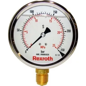 Manometr ABZMM 63-400BAR/MPA-U/V-G