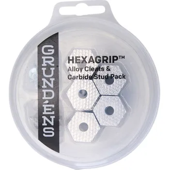 Hroty na Podrážku Grundéns Hexagrip Cleat & Stud Puck Pack - Silver vel. O/S