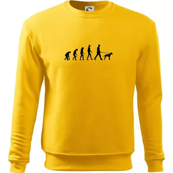 Pánská mikina Evoluce pes ohař - Mikina Essential pánská - L ( Žlutá )