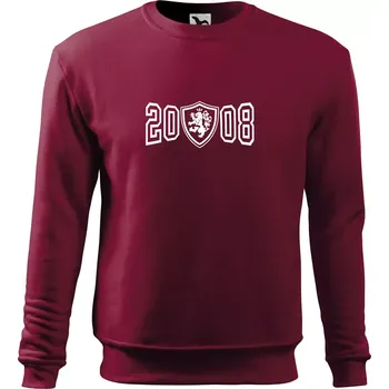 Pánská mikina Narozeninový motiv - znak - 2008 - Mikina Essential pánská - L ( Garnet )