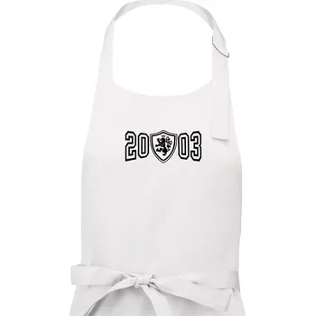 Kuchyňská zástěra Narozeninový motiv - znak - 2003 - Pánská zástěra na vaření - Univerzální velikost ( Bílá )