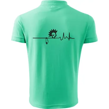 Pánská košile Ekg punk - Polokošile pánská Pique Polo 203 - 4XL ( Mátová )