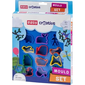 Modelovací hmota Easy Creative Sada formiček k modelíně, 12ks