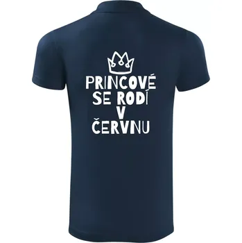 Pánská košile Princové se rodí v červnu - Polokošile Victory sportovní (dresovina) - XL ( Námořní modrá (velmi tmavá - téměř černá) )
