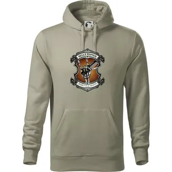 Pánská mikina Hells dapper barbershop - Mikina pánská Cape s kapucí - 5XL ( Light khaki )