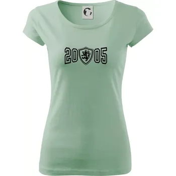 Dámské tričko Narozeninový motiv - znak - 2005 - Dámské triko Pure - 3XL ( Sage )