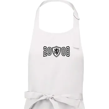 Kuchyňská zástěra Narozeninový motiv - znak - 2008 - Dámská zástěra na vaření - Univerzální velikost ( Bílá )