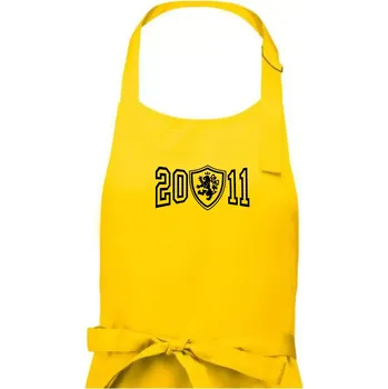Kuchyňská zástěra Narozeninový motiv - znak - 2011 - Dámská zástěra na vaření - Univerzální velikost ( Žlutá )