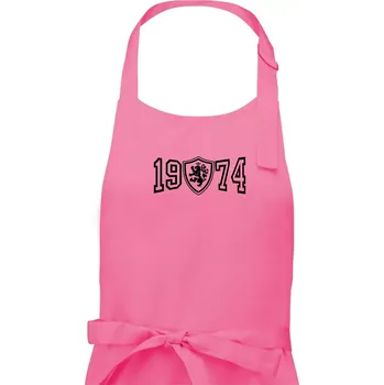 Kuchyňská zástěra Narozeninový motiv - znak - 1974 - Pánská zástěra na vaření - Univerzální velikost ( Růžová )