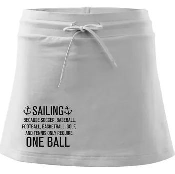 Dámská sukně Sailing beacause one ball - Sportovní sukně - two in one - S ( Bílá )
