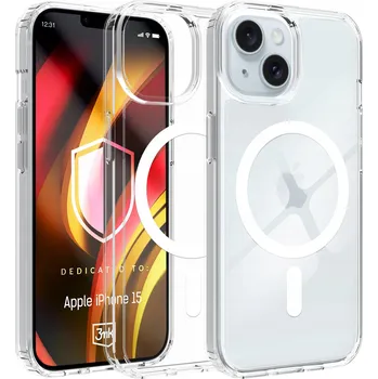 Pouzdro na mobilní telefon Odolné pancéřové pouzdro s MagSafe 3mk LiqForce Mag Case pro telefon Apple iPhone 15