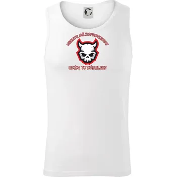 Nechte mě improvizovat, umím to ďábelsky - Tílko pánské Core - S ( Bílá )