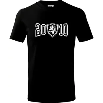 Chlapecké tričko Narozeninový motiv - znak - 2010 - Tričko dětské bavlněné - 122 cm/6 let ( Černá )