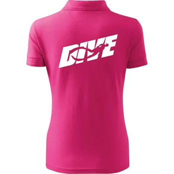 Freediving - Dive - Polokošile dámská Pique Polo - M ( Purpurová )