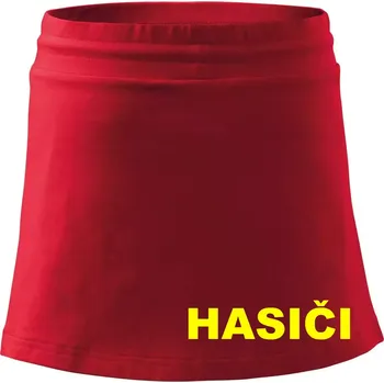 Dámská sukně Hasiči název samostatný - Sportovní sukně - two in one - S ( Červená )