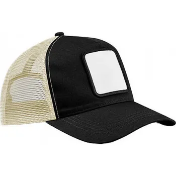 Kšiltovka Beechfield Síťováná kšiltovka s vyměnitelnou vsadkou na potisk Barva: černá - kamenová CB636