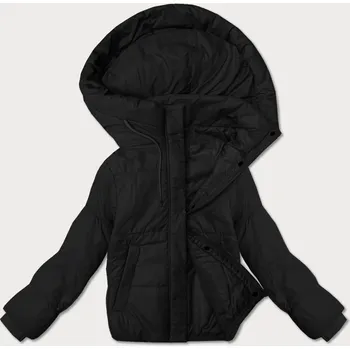 Dámská cargo bunda Černá krátká bunda s kapucí pro ženy J.Style, odstíny černé M (38) i392_25049-47