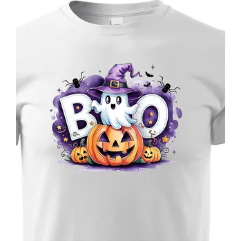 Chlapecké tričko Dětské tričko s duchem, Barva Bílá, Velikost 110 cm/4 roky, Canvas Dětské tričko Bezvatriko.cz 2969