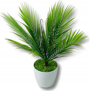 umělá květina UMĚLÁ PALMA V KVĚTINÁČI, POKOJOVÁ ROSTLINA 54 cm