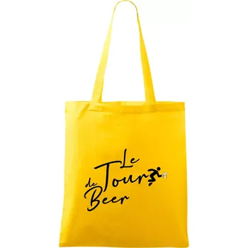 Le tour de beer - Taška bavlněná - 42 x 38 cm ( Žlutá )