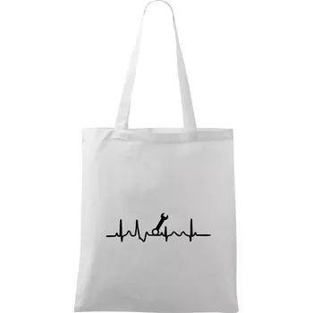 Ekg klíč - montér - Taška bavlněná - 42 x 38 cm ( Bílá )