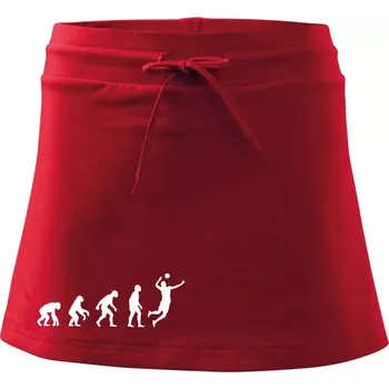 Dámská sukně Evoluce volejbal smeč - Sportovní sukně - two in one - XL ( Červená )