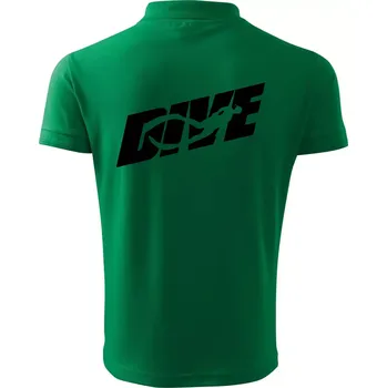 Pánská košile Freediving - Dive - Polokošile pánská Pique Polo 203 - 4XL ( Středně zelená )