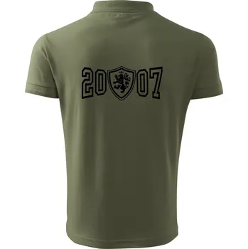 Pánská košile Narozeninový motiv - znak - 2007 - Polokošile pánská Pique Polo 203 - 3XL ( Khaki )