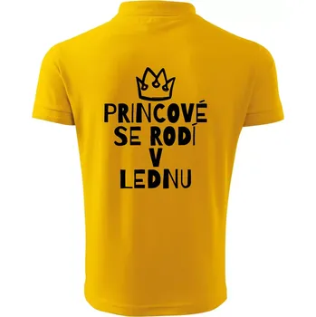Pánská košile Princové se rodí v lednu - Polokošile pánská Pique Polo 203 - 3XL ( Žlutá )