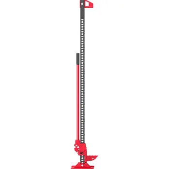 zvedák HOMCOM Farmářský zvedák 135 cm Nosnost 3000 kg Terénní ocelový tyčový naviják Červená+černá