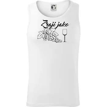 Zraji jako víno - Tílko pánské Core - XL ( Bílá )