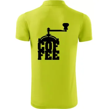 Pánská košile Coffee mlýnek - Polokošile Victory sportovní (dresovina) - 2XL ( Limetková )