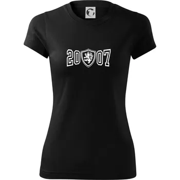 Dámské tričko Narozeninový motiv - znak - 2007 - Dámské Fantasy sportovní (dresovina) - 2XL ( Černá )