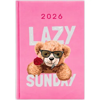 Kalendář Knižkový kalendář 2026 A5 FunnyCase modrý