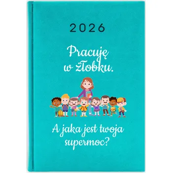 Kalendář Knižkový kalendář 2026 A5 FunnyCase modrý