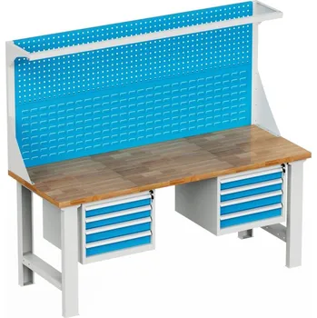 Dílenský stůl Enprag Dílenský montovaný pracovní stůl s nástavbou EN_1524_FP