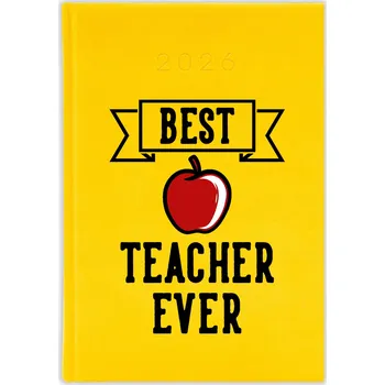 Diář Knižní diář 2026 A5 FunnyCase žlutý