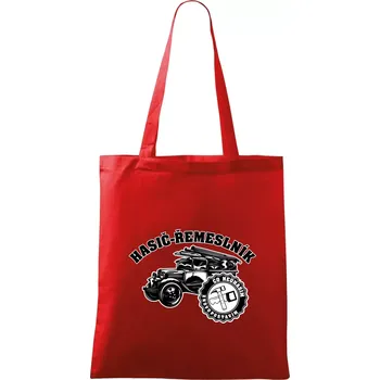 Hasič řemeslník - Taška bavlněná - 42 x 38 cm ( Červená )