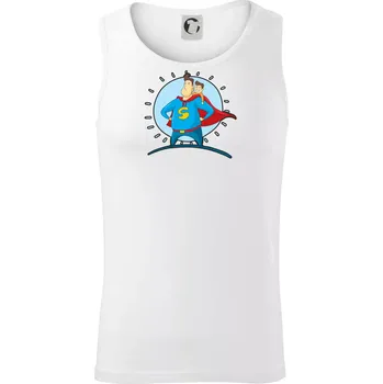 Táta superman - kluk - Tílko pánské Core - XL ( Bílá )
