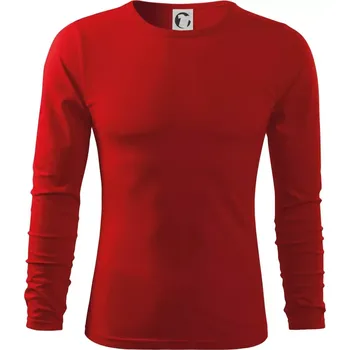 Pánské tričko BEZPOTISKU / bez potisku - Triko s dlouhým rukávem FIT-T long sleeve - M ( Červená )