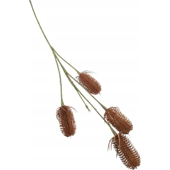 umělá květina UMĚLÁ VĚTVIČKA ŠTĚTKA TMAVĚ HNĚDÁ DEKORACE KVALITNÍ SILIKON XXL 73 cm