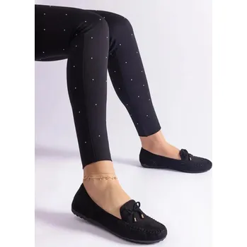 Dámské mokasíny Dámské mokasíny Solea černé elegantní slip-on, 36 i240_207197_2:36