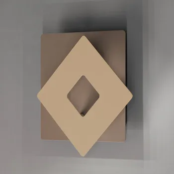 Lampička FISCHER & HONSEL LED nástěnné světlo Hennes, šířka 18 cm, greige/písková barva šedá, písková 1 x 7 W LED - Doprava zdarma