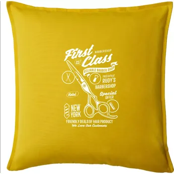Polštář First Class Barber - Polštář 50x50 - 50x50 - Pouze potah ( Žlutá )