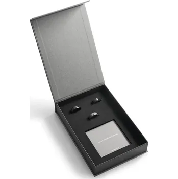 Dárková krabička Luxusní dárková krabička s pánskými prsteny 55 mm | Černá ocel a keramika - Trendhim